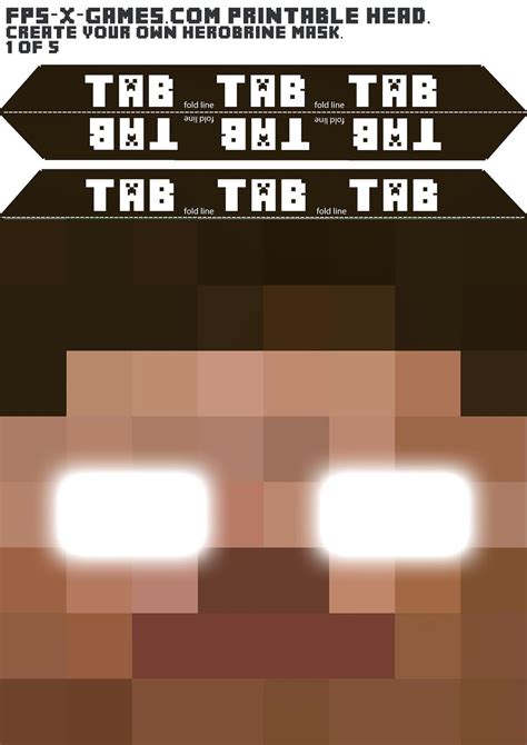 Herobrine Head Costume