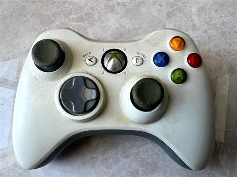 Official Microsoft Xbox 360 White Wireless Controller Tested & Working ...