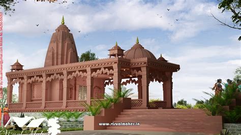 Mandir Designs for Home & Outside - Temple Architecture | Visual Maker ...