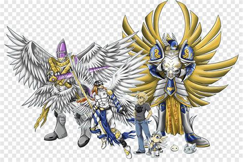 Angemon Patamon Digimon World Seraphimon Gatomon, digimon, shading ...