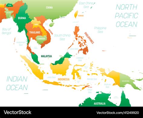 Map Of Seas Asia