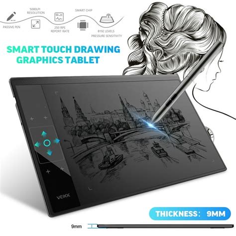 VEIKK A30 Graphics Drawing Tablet Digital Pen Tablet Drawing Board 10x6 ...