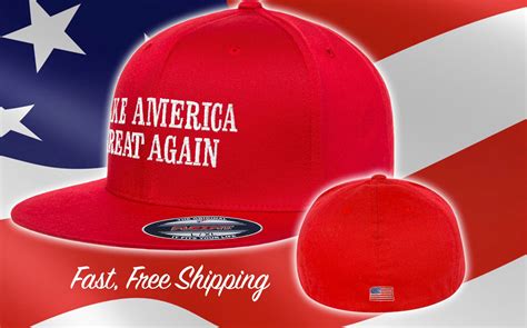 Make America Great Again Trump Hat Fitted MAGA Flat Brim