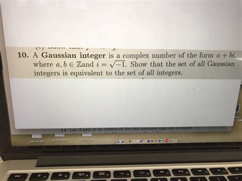 Solved 10. A Gaussian integer is a complex number of the | Chegg.com