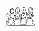 Childrens Choir Coloring Page  1000 Images About ECM Color Sheets On sketch template