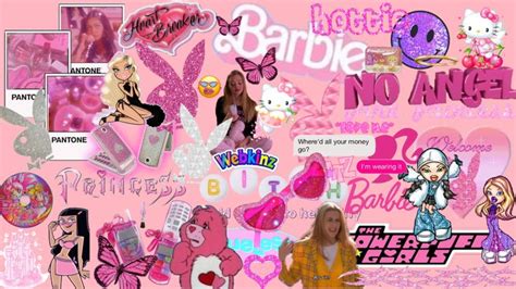 a collage of barbie dolls and stickers on a pink background with the words barbie, no angel