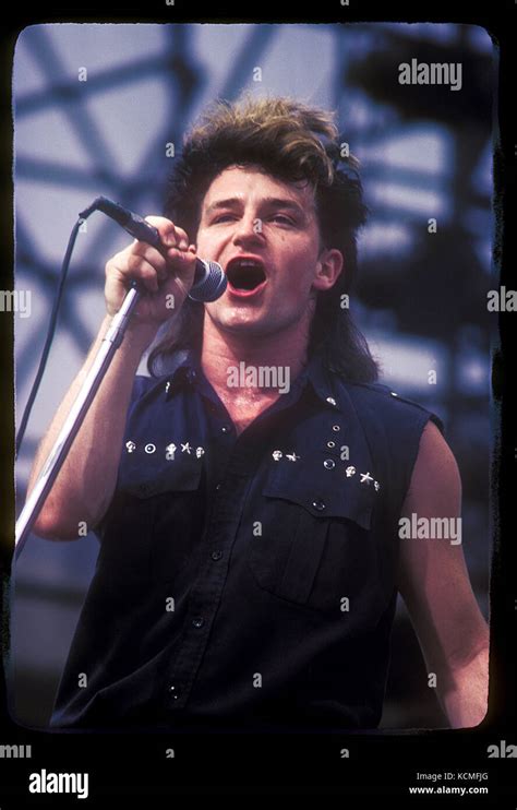 U2 performing live at The 1983 US Festival in Devore, CA USA on May 30 ...