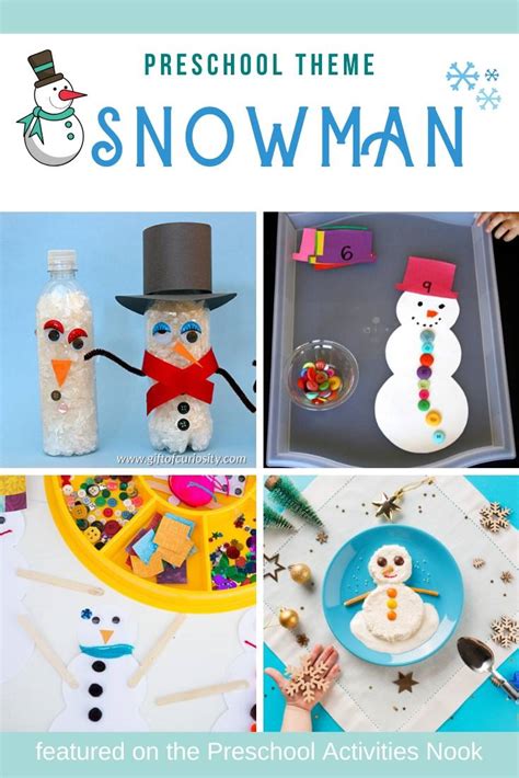 Snowman Activities for Preschoolers - Preschool Activities Nook