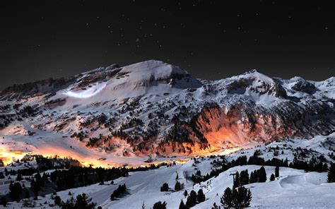 Ski Mountain Night Wallpapers - Top Free Ski Mountain Night Backgrounds - WallpaperAccess