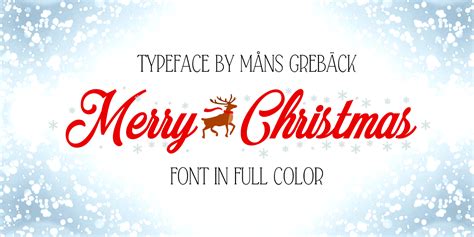 Image gallery for Merry Christmas Color font - FontSpace