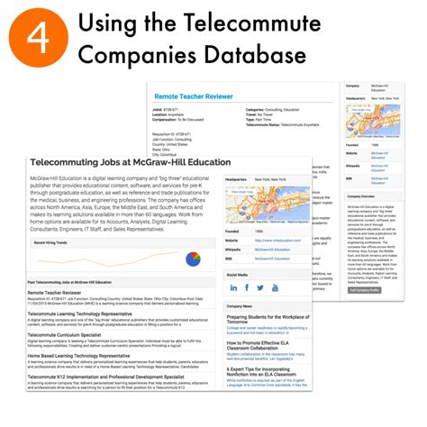 Using the Telecommute Companies Database - Remote Work From Home Job ...