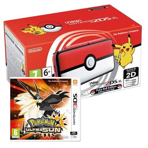 Pack Consola New Nintendo 2DS XL Pokémon Ball Edition + Pokémon Ultra Sun - Consola Portátil ...