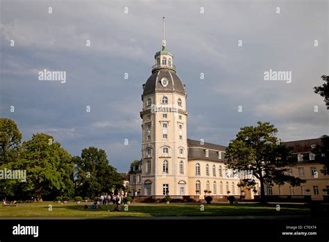 Karlsruhe Palace and gardens in Karlsruhe, Baden-Württemberg, Germany Stock Photo - Alamy