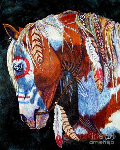 Abstract Indian Horse Paintings