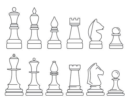 Chess Piece Outline Images – Browse 14,030 Stock Photos, Vectors, and ...