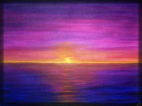 and purple Mountain Sunset Painting, Sunset Painting Easy, Purple ...