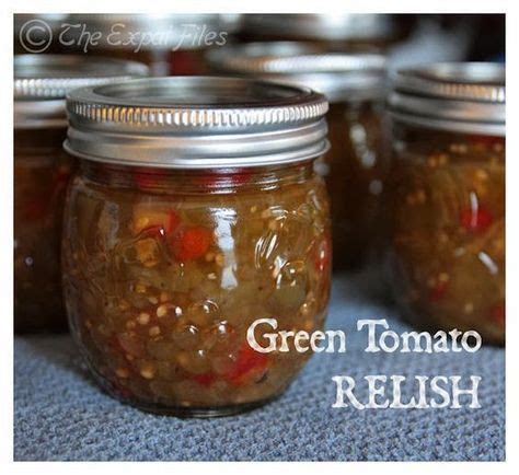 Green Tomato Relish | Green tomato relish, Tomato relish, Green tomato recipes