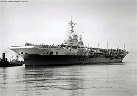 HMS Implacable (R86) was an Implacable-class aircraft carrier built for ...