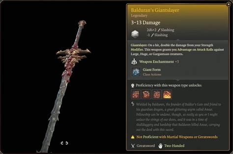 Baldur's Gate 3 - Legendary Weapons And Armors Guide