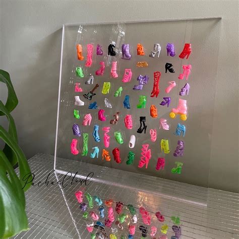 Barbie Shoe Art on Plexiglass - Etsy