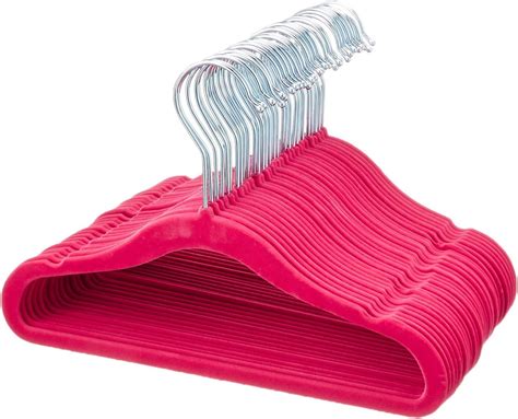 AmazonBasics 30 Piece Velvet Kids Hanger, Pink: Amazon.in: Home & Kitchen