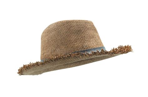 Straw Beach Sun Hat Fashion Summer For Men Isolated On White Background With Clipping Path ...