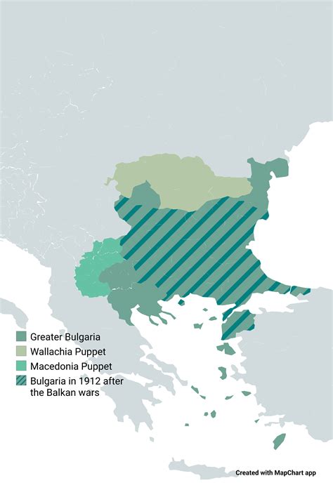 Greater Bulgarian Empire in 1916 : r/MapChart