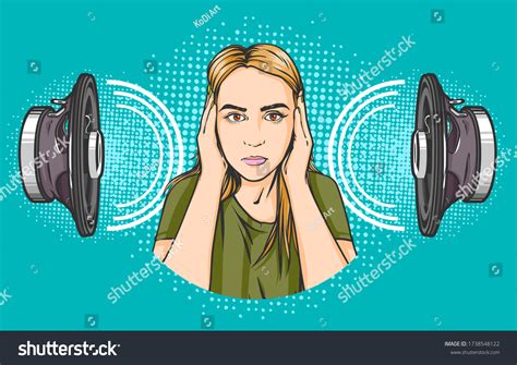 Cartoon Comics Illustration Loud Music Two Stock Vector (Royalty Free ...