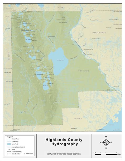 Highlands County Florida Map - Amargo Marquita