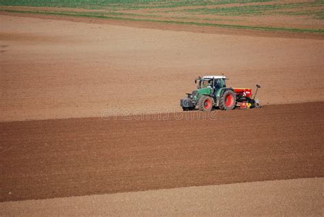 Tractor on field stock image. Image of field, tractor - 61171851