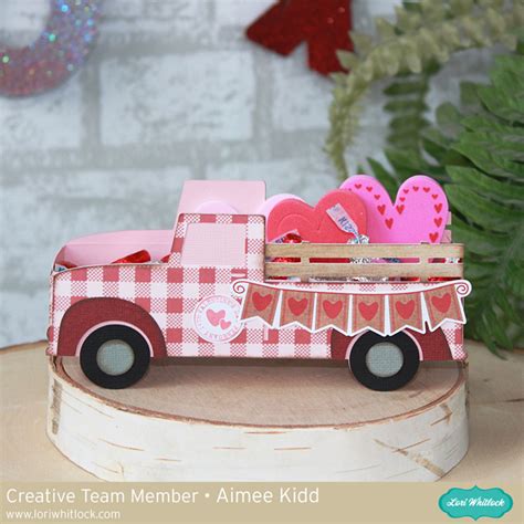 Valentine Red Truck Shaped Box by Aimee – Lori Whitlock