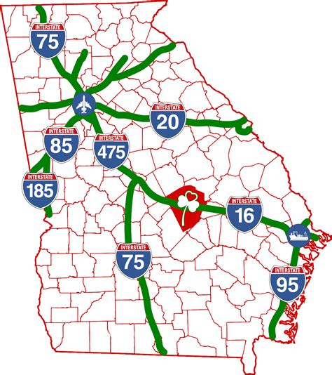 Highway 441 Georgia Map