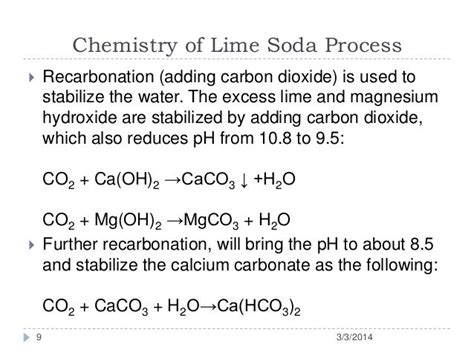 Lime Soda Process - Softening Of Water