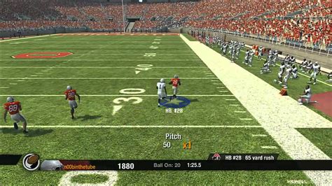 NCAA Football 09 Xbox 360 Gameplay - Option - YouTube