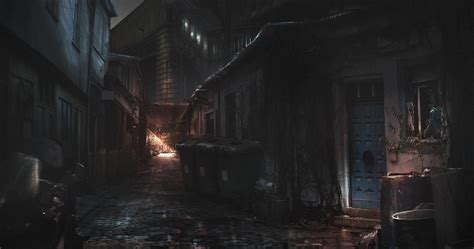 Alleyway Night by JackEavesArt on DeviantArt