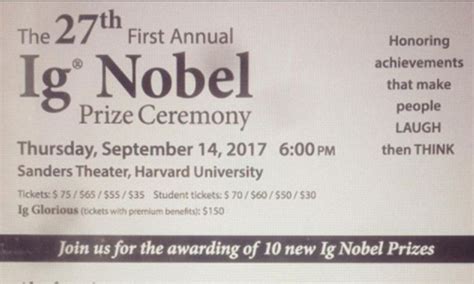 Ig Nobel Prize Ceremony 2018: Everything you need to know | Daily Mail ...