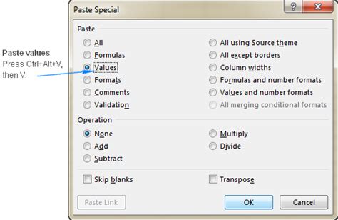 Excel shortcut keys paste values - citiesdas