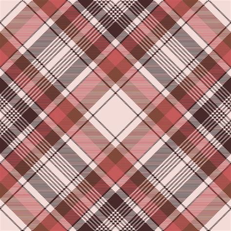 Premium Vector | Brown traditional plaid fabric texture seamless pattern