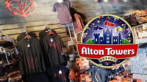 Alton Towers Shops & Merchandise Tour March 2019 - YouTube