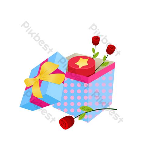 vector drawing cartoon gift box | AI PNG Images Free Download - Pikbest