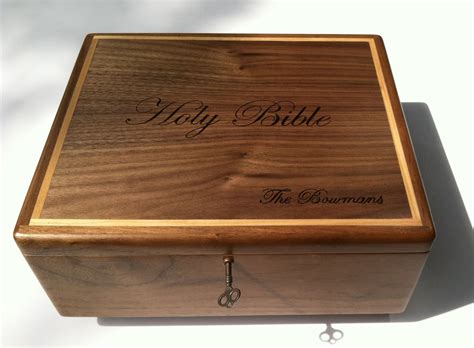 Hand Crafted Custom Wooden Bible Boxes by Wood Designs by Glenn G. Nief | CustomMade.com