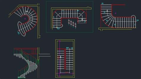 Spiral Stairs DWG Block for AutoCAD • Designs CAD