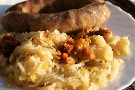 Slow Cooker Sausage and Sauerkraut - Get Crocked Slow Cooker Recipes from Jenn Bare for Busy ...