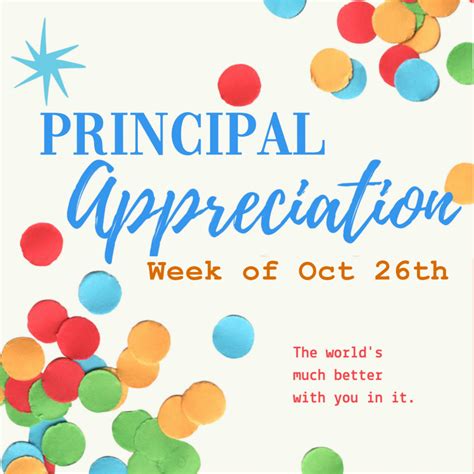 Principal Appreciation - Week of October 26th - Hill Elementary