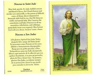 LOT of 2 ~ English / Spanish ~ Novena to St. SAINT Jude Holy Prayer ...