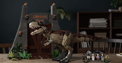 Cool Stuff: Welcome To LEGO 'Jurassic Park' With Massive Gate And Buildable Tyrannosaurus Rex