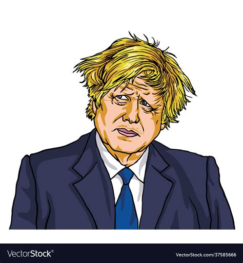 Boris johnson uk prime minister cartoon caricature