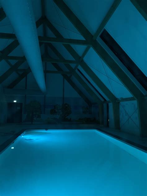 Indoor pool at night 1 minute away from my house : r/LiminalSpace