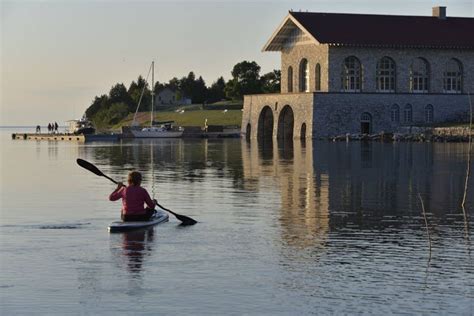 Kayaking near the Rock Island boathouse (Wisconsin) | Washington island, Rock island, Favorite ...