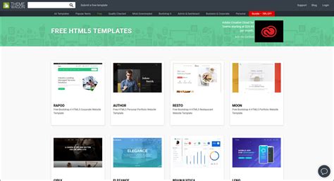 1000 Free Professional HTML5 Templates To Create A Business Websites